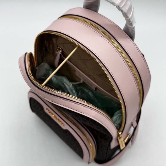 Michael Kors Medium Jaycee Zip Packet Backpack &Double Zip Wallet Wristlet - Picture 10 of 16